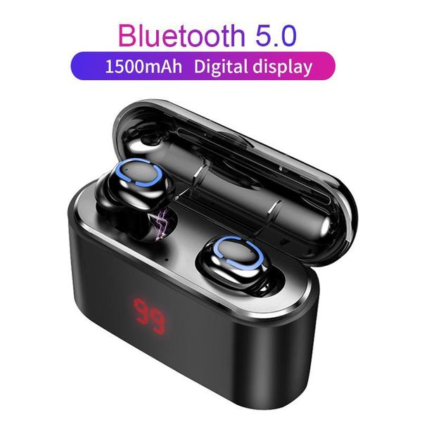 

eshop wireless bluetooth headphone upgraded version led display tws true wireless earphone bluetooth 5.0 headset with mic mini earbuds