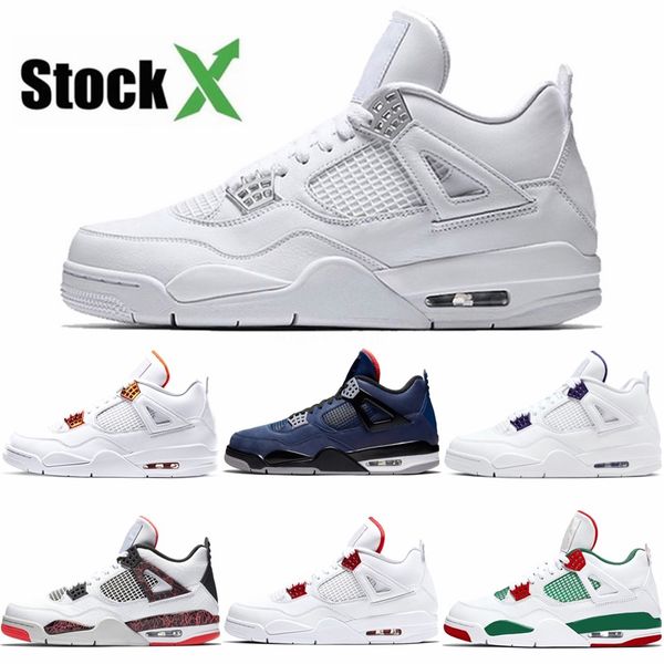 

4s nrg black denim mens designer basketball shoes beautiful iv denim jeans fashion sports sneakers come with box #155