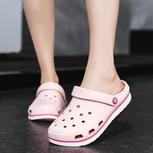 

2020 women sandals rubber for female eva sandles hole shoes wild nurse hospital beauty salon laboratory work shoe, Black