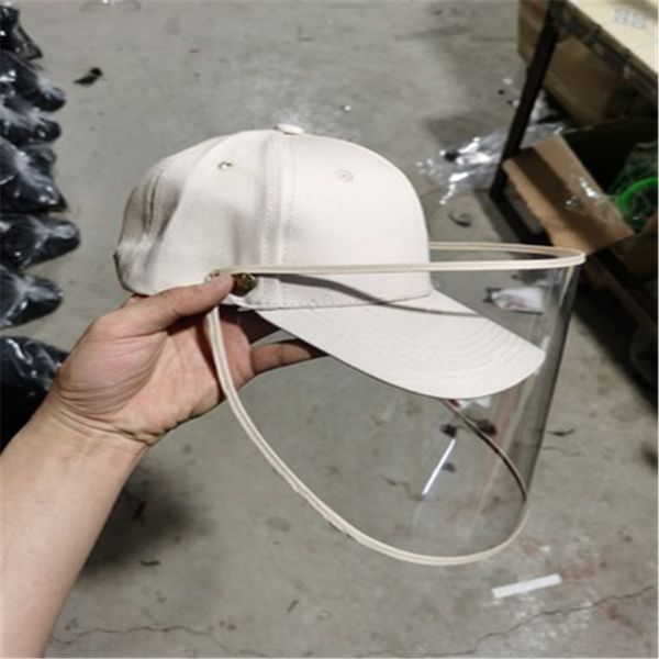 

anti fog hat summer bucket hat large brim transparent tpu protection detachable fisherman sun, Blue;gray
