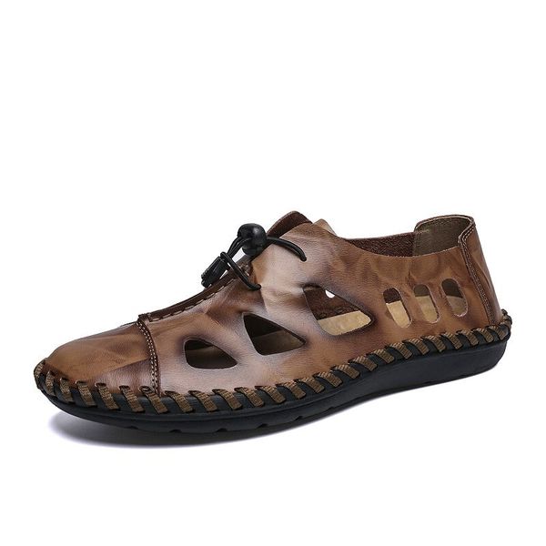 

2019 men leather loafers shoes fashion handmade men's shoes soft breathable moccasins flats men's driving size 48, Black