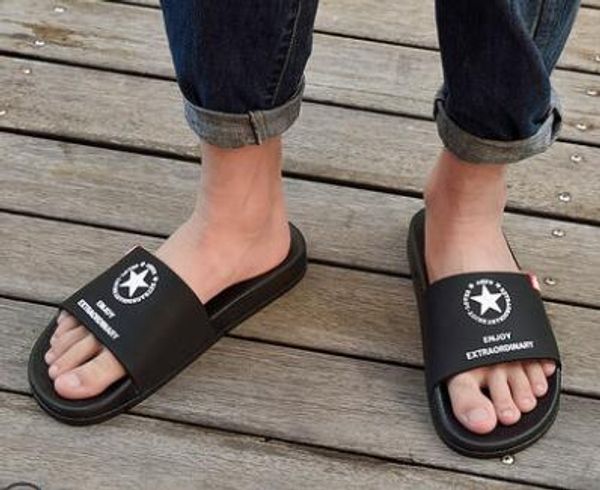 

2018 325 10 black indorr men slipper lightweight men shoes solid color big size cs5