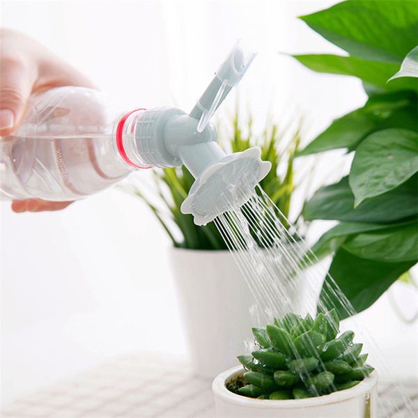 

2 in 1 plastic plant kettle nozzle flower waterers bottle watering cans sprinkler kettle nozzle garden flower mini water cans dh0783