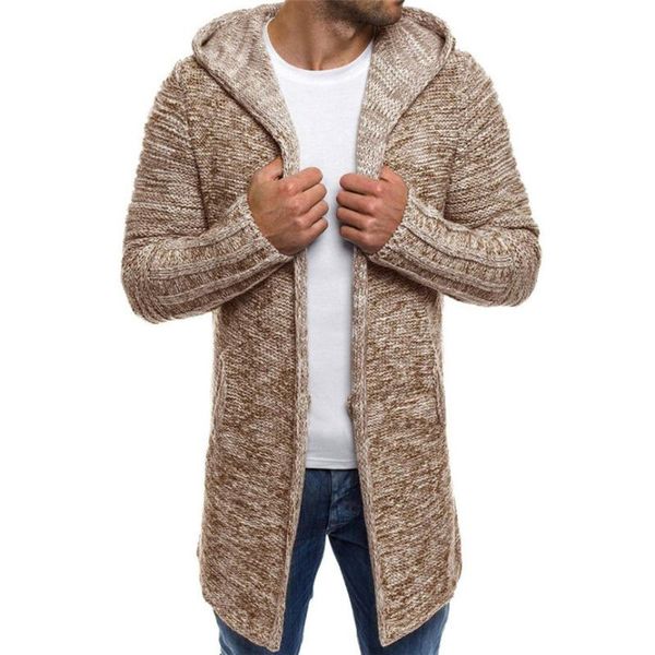 

мужская куртка с капюшоном спортивная твердая knit пальто куртки кардиган с длинным рукавом верхняя одежда блузку мужская шерсть ветрозащитн, Black
