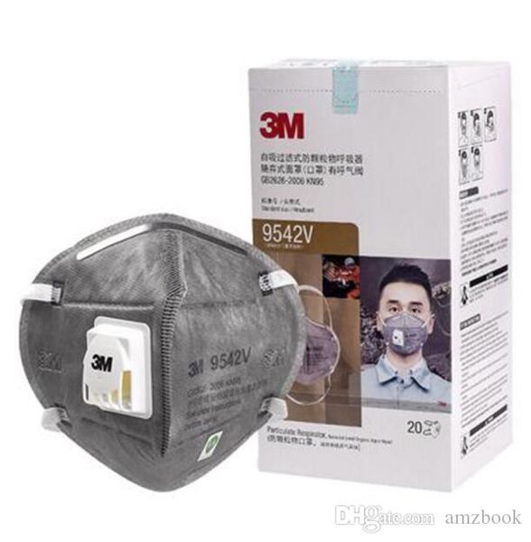 

in stock 3m n95 mask with valve 9001 9042v n90 ffp2 mask anti dust protective dustproof pm2.5 protective kn95 mask dhl ing