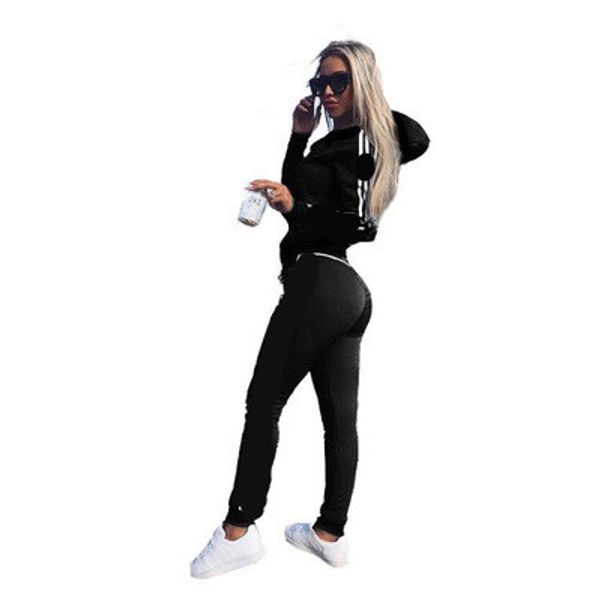 

2pcs women set ladies tracksuit crop hoodies sweatshirt pants sets lady leisure wear casual suit plus size without logo big sale, Gray