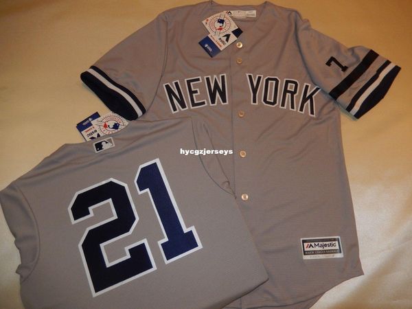 

baseball ny #21 paul o'neill 1995 shirt jersey w/mantle #7 gray new mens stitched jerseys big and tall size xs-6xl for sale, Black;blue