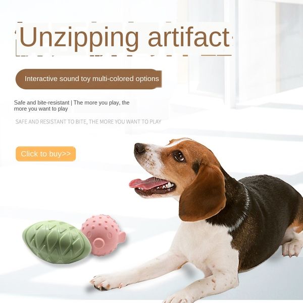 

dog toy vocal rubber rugby large dog teddy fight puppy puppy molar bite resistant pet supplies