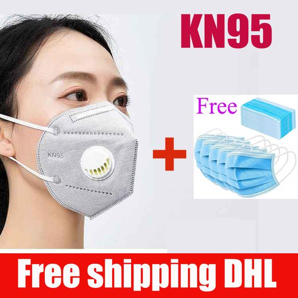 

Бесплатная доставка DHL! бесплатно получите одноразовую маску ! KN95 N95 маска для лица FFP2 9501 с клапаном Антипылевая защитная пылезащитная маска PM2. 5