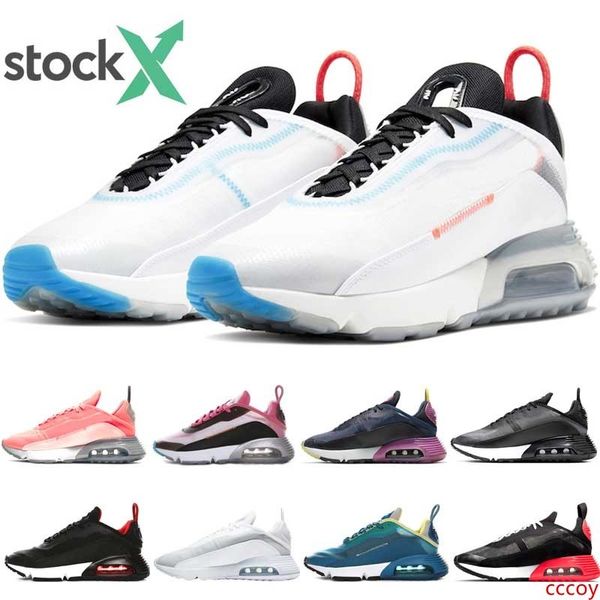 

stock x 2090 pure platinum running shoes men women sneakers duck camo bred green triple black white 2090s mens trainer sports size 36-45