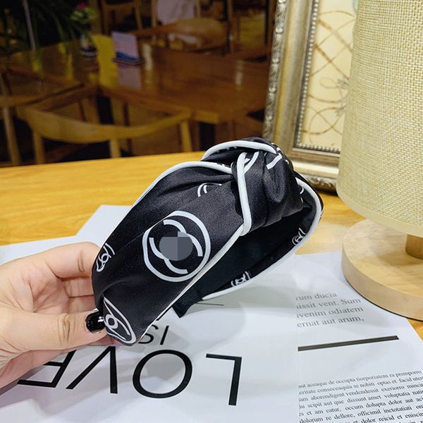 

hairband headband for women fashion black and white hair band pattern print hair accessories, Black;brown