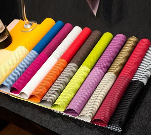 

placemat table mat dining mat textilene pvc insulation anti slip pad antibacterial flame retardant 30*45cm reusable