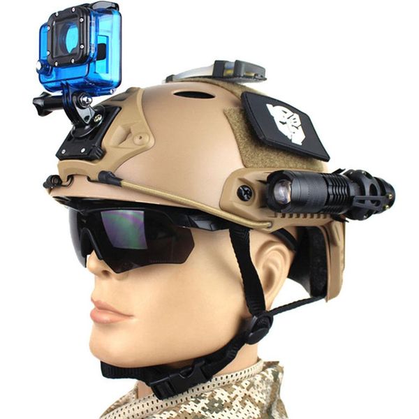 

outdoor pilot helmet riding cs rail helmet army fan tactical cool three-level head