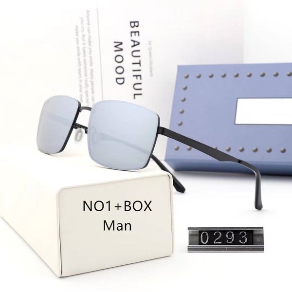

mens woman sunglasses designer sunglasses brand goggle glasses uv400 0293 8032 72023 14 colors optional highly quality with box, White;black