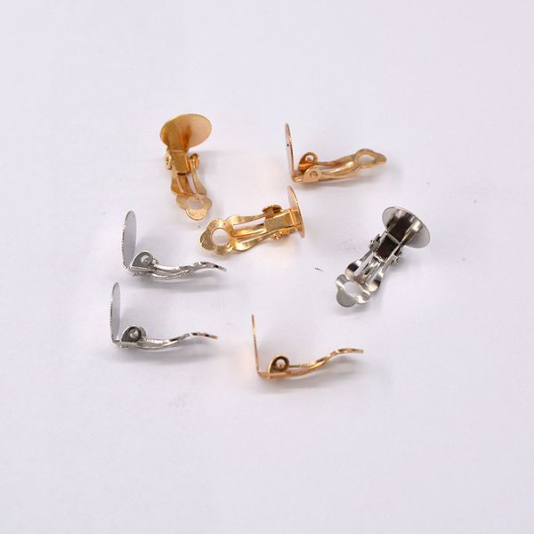 

versatile clip-on earrings accessories change the ear clip accessories earrings women's spring clip-on, Golden;silver