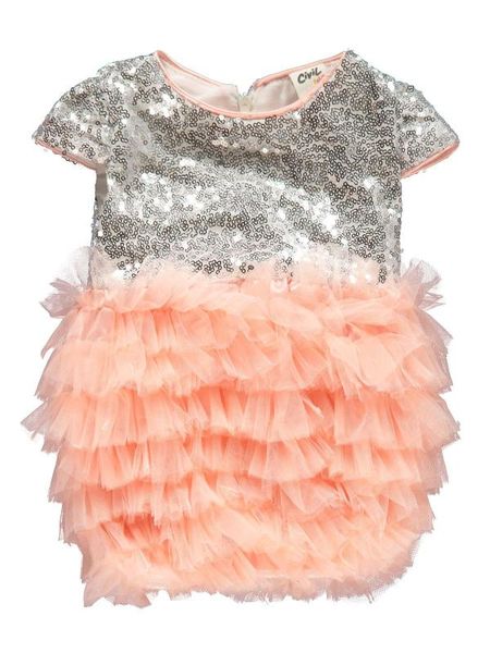 

civil baby girl baby gauze dress 6-18 month, Red;yellow
