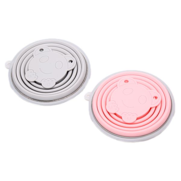 

1pc folding cup with lanyard / dustproof cover lid outdoor sports tour water cup coffee cups retractable travel cup