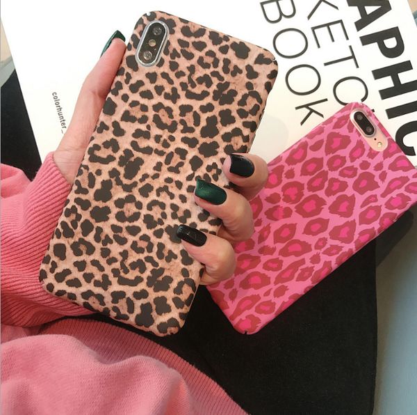 

новый летний brown и розовая leopard печать для iphone 6-11 pro телефона случай dir-ristant и падение доказательств 100% тп случая бесплатно