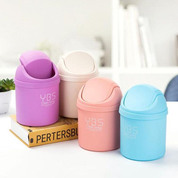 

mini cute home office table trash can mini small waste bin deskgarbage basket