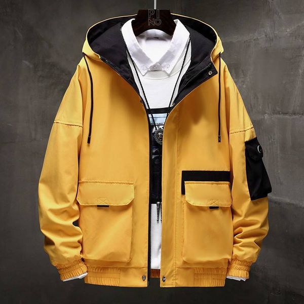 

mens designer jacket brand casual autumn spring autumn jacket two color available casual fashion windbreaker luxury hoodie jacket wholesale, Black;brown