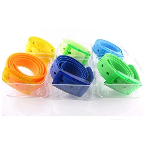 

new silicone belt colors fruit golf baseball softball jelly rubber plastic each in box ing, Black;brown