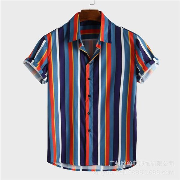 

mens summer designer colorful casual shirts lapel neck short sleeve new fashion style homme clothing beach holiday casual apparel, White;black