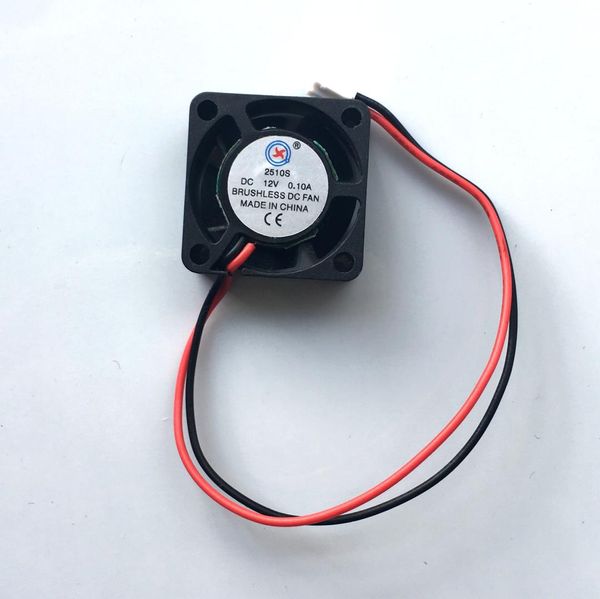 

10 pcs brushless dc cooling 5 blade fan 2510 5v/12v/24v 25x25x10mm 2pin