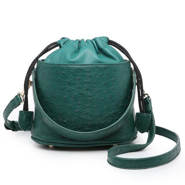 

genuine leather bucket handbag fashion luxury designer shoulder bags evening party clutch bags lady messenger
