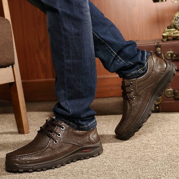 

men shoes soft 2019 casual shoe male man lace up shoe luxury pu leather men's zapatos de hombres personlizar zapatos m0181, Black
