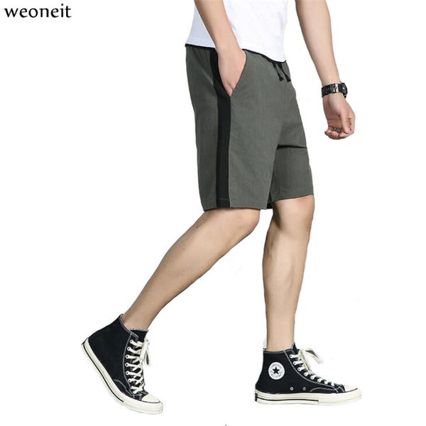 

weoneit 2019 new mens shorts surf board shorts summer sport beach homme bermuda short pants quick dry board, White;black