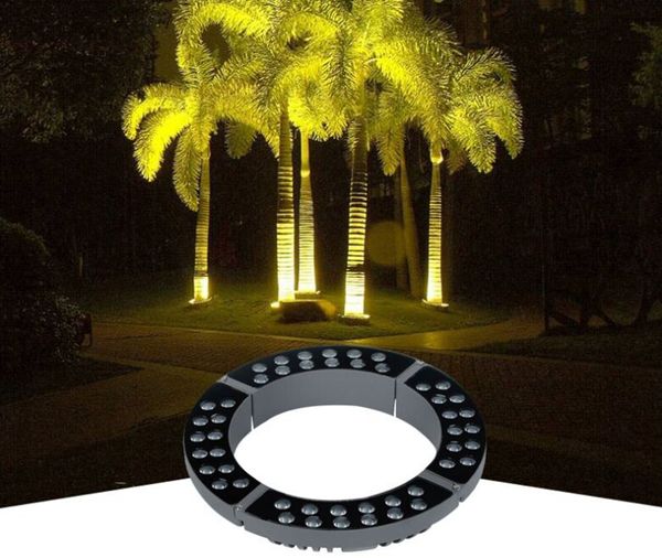 Круглый круг сфокусированный угол водонепроницаемый точечный свет открытый светодиодный газон лампы 3 Вт 6 Вт 12 Вт 18 Вт светодиодный прожектор для дерева