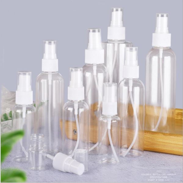 

30pc 80/100 / 120ml пустой спрей бутылка форсунки насос бутылка с крышкой clear большой емкостью спрейте бутылки бутылки пластиковых пэт нас