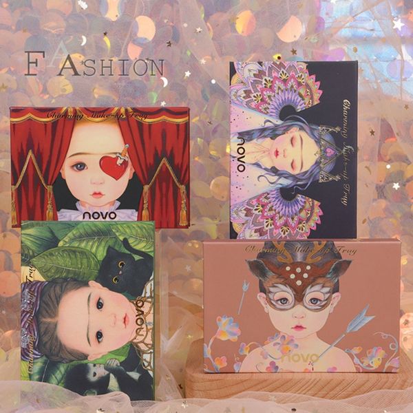 

8-color matte shimmer eye shadow waterproof smudge-proof lasting brighten eyeshadow palette hot
