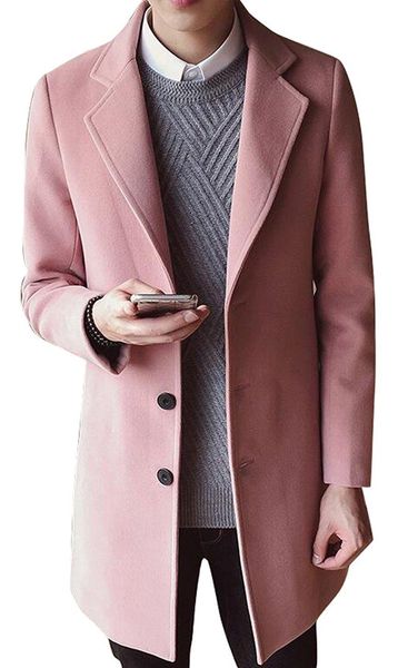 tan peacoat mens