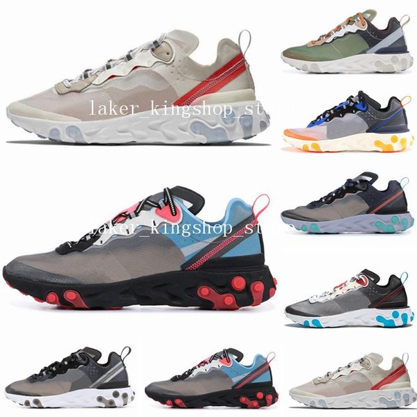 

2019 react element 87 55 running shoes mens moss white black royal tint desert sand hyper fusion women breathable sports sneaker size 7-11 x