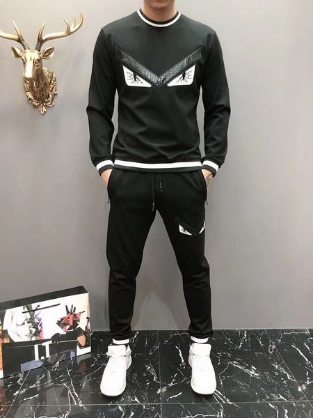 

2019 new mens designer tracksuits cotton sweatsuits comfortable black jacket two-piece joggers men designer tracksuit sweat suits size -3xl, Gray