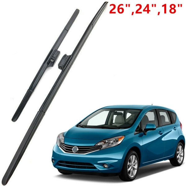 

new set genuine oem front windshield wiper blades fit for 2014-2019 versa note hatchback