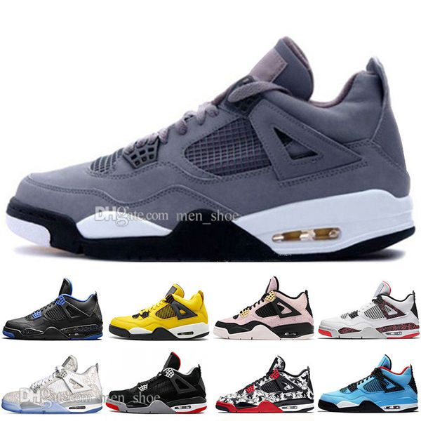 

with box drop shipping new bred 4 4s what the cactus jack laser wings mens basketball shoes eminem pale citron men sport designer sneakers