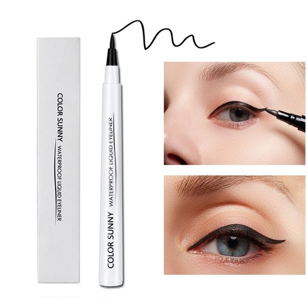 

black liquid waterproof eyeliner make up beauty comestics long-lasting eye liner pencil eyes makeup selling dropshipping