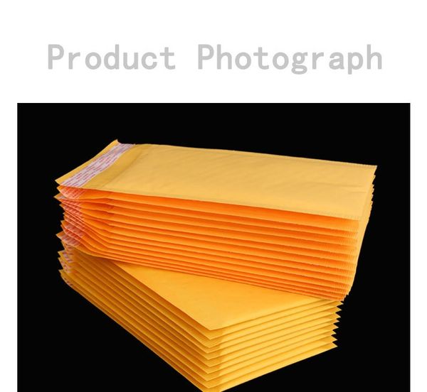 

9*13+4cm yellow kraft paper bubble bag bubble film envelope bag waterproof bag