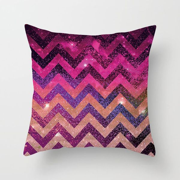 

45x45cm soft thin polyster throw pillow covers colorful geometric diamond pattern sofa seat cushion cover