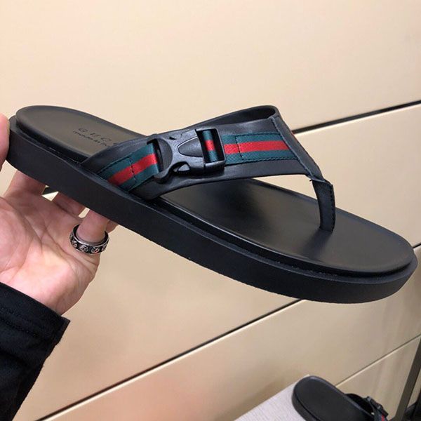 

2020 высокого качества роскошных людей летние мужские удобные резиновые сандалии размер 38-45, Black