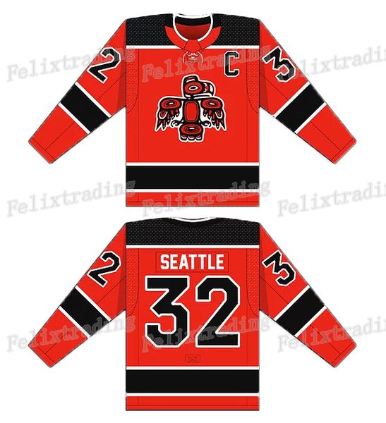 

Seattle Totems Hockey Jerseys Custom any name and number All Stitched Jersey Fast Free Shipping