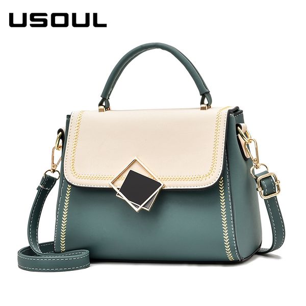 

usoul mix color crossbody bags for women 2020 fashion band satchels evening clutch ladies handbags shoulder messenger bag