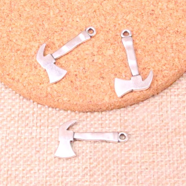 71 Stück Charms Feueraxt Axt 26*15mm Antikherstellung Anhänger passend, Vintage Tibetsilber, DIY handgefertigter Schmuck