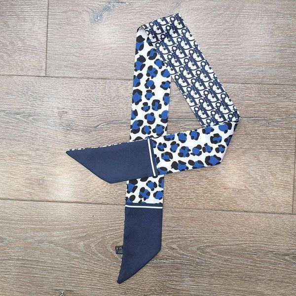 

new fashion series double print twill small tie bag handle imitation silk ribbon headband scarf head scarf ing