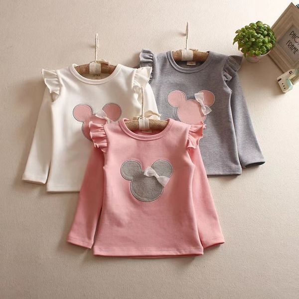 

2 3 4 5 6 7 год девушки t-shirt с длинным рукавом хлопок мультфильм дети футболки для девочек детские малышей детские верхней одежды пуловер, Blue