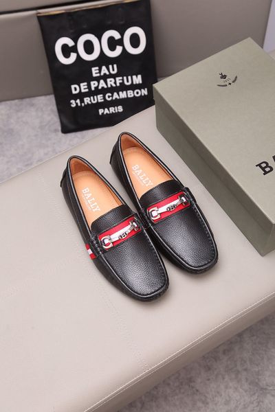 

men's leather slippers mild men's travel walking shoes casual comfort breathing shoes men's oxford business casual shoes, Black