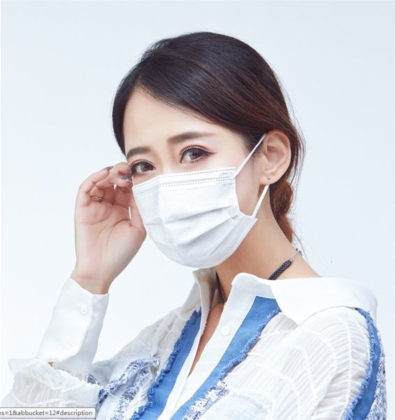 

на складе одноразовая famask три слоя face mask черный / белый / розовый анти туман пыли haze пыльца дышащий маска