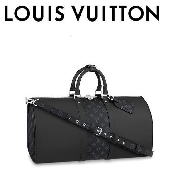 louis vuitton black keepall bandoulière bag